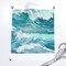 Watercolor Waves Ocean Scene Coast Sea Water Blue Swim Surf Beach Custom Printed Fabric by Spoonflower Various Fabrics by the Yard or Fat Quarter 15144217